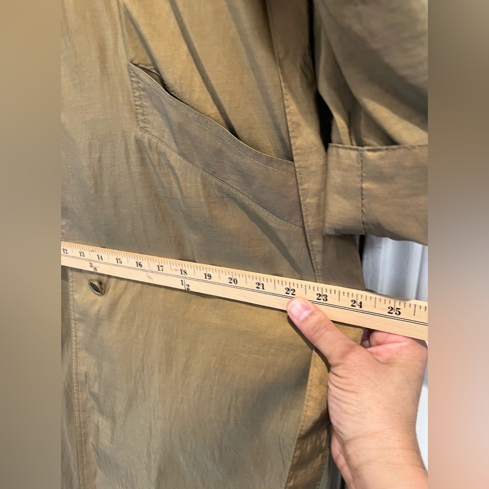 London Fog Vintage Golden Tan Thinsulate Quilted Lined Trench Coat Sz. 10 - Picture 10 of 10